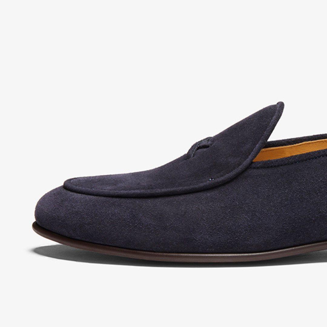 Men's Navy Suede Milano Loafer