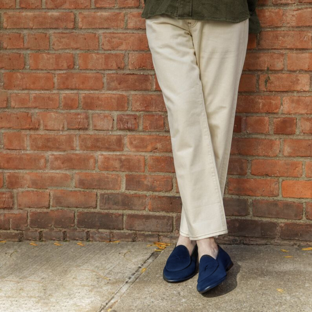 Men's Navy Suede Milano Loafer