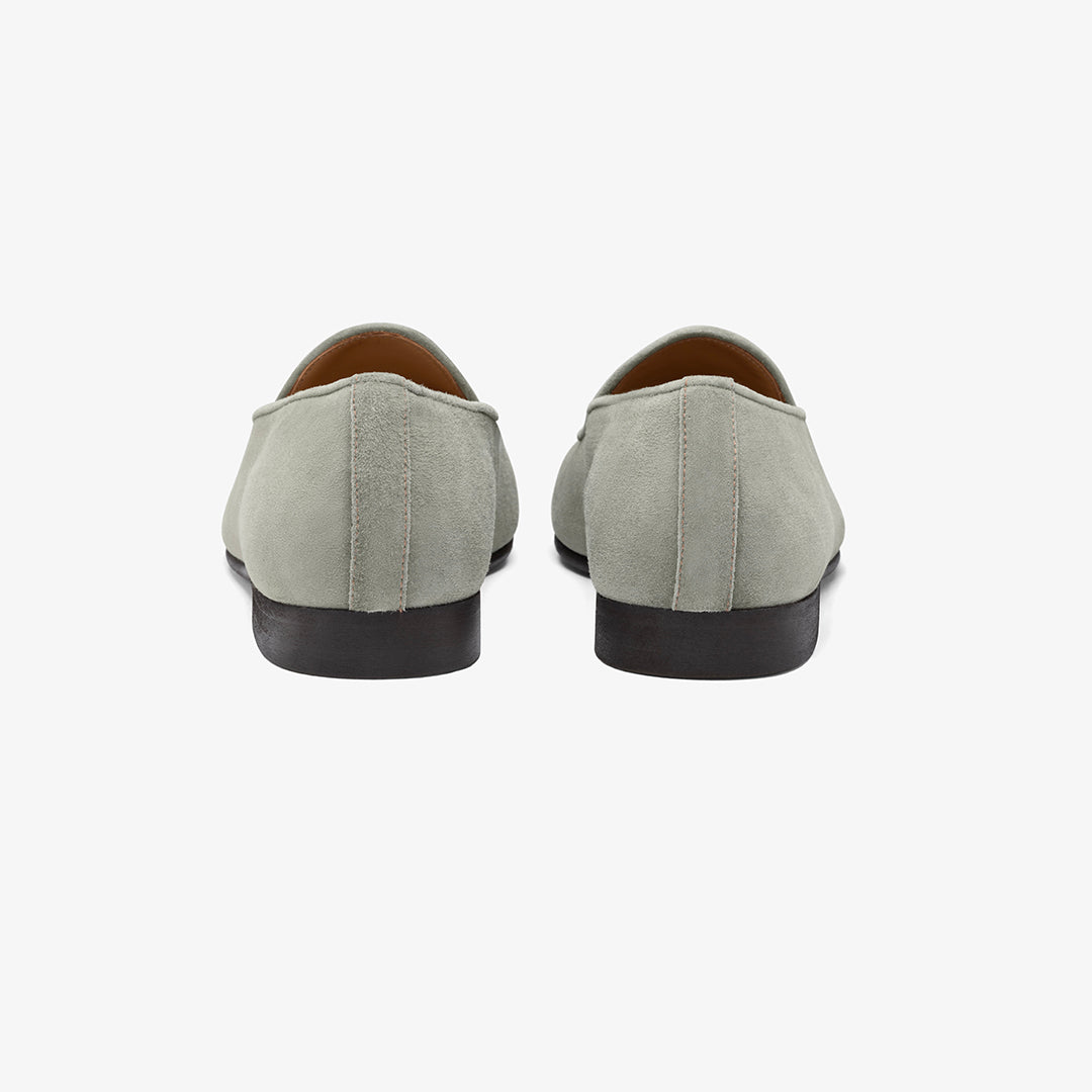Women's Olive Grey Suede Milano Loafer