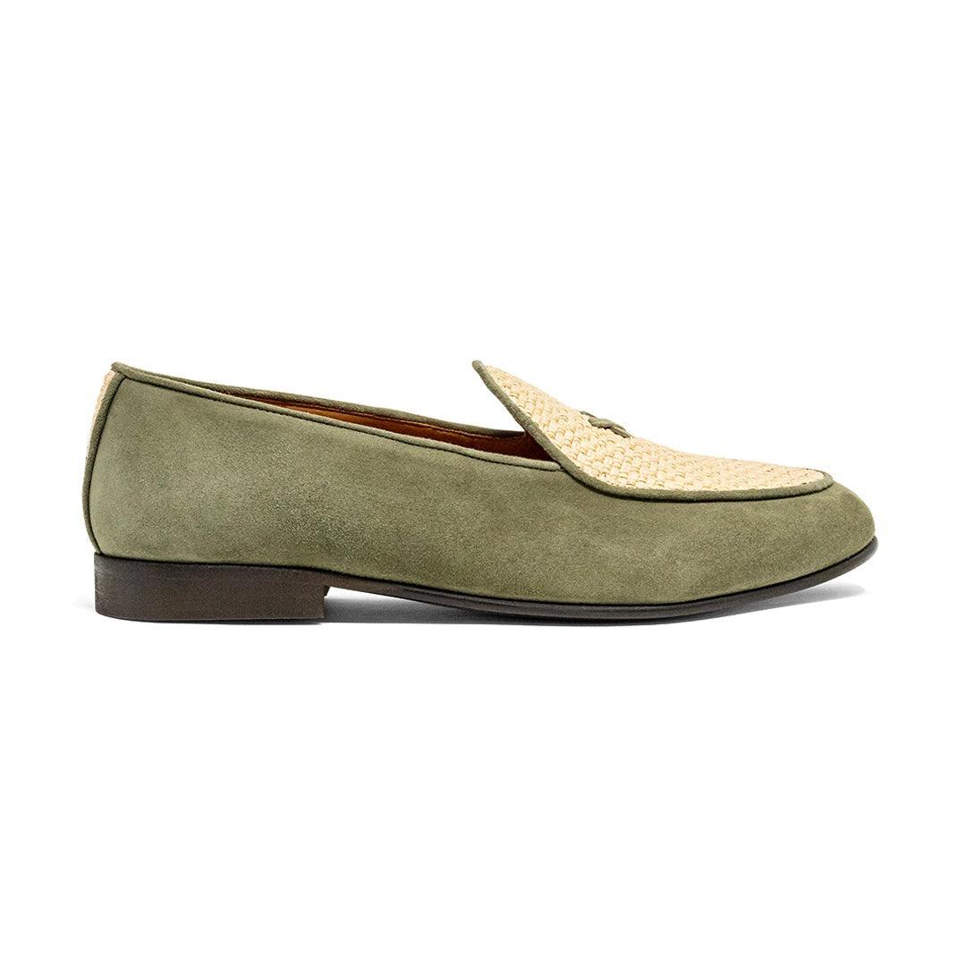 Women's Olive Raffia Milano Loafer