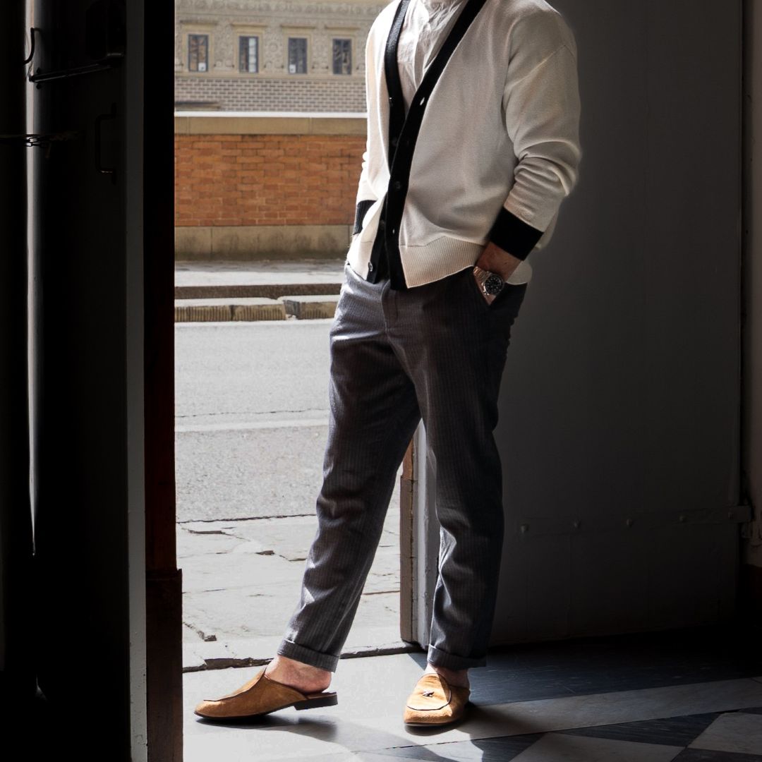 Men's Cognac Suede Milano Mule
