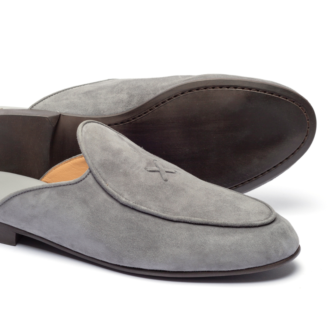 Men's Grigio Suede Milano Mule