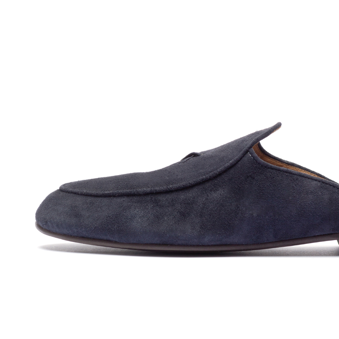 Men's Navy Suede Milano Mule