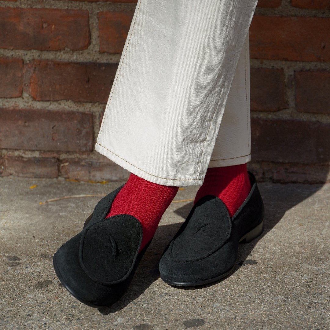 Men's Black Suede Milano Loafer