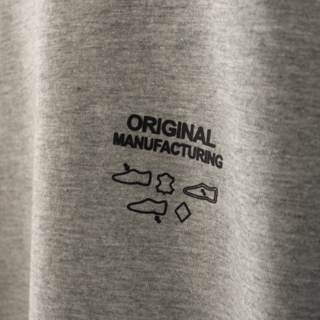 OM Stamp Tee - Heather Grey