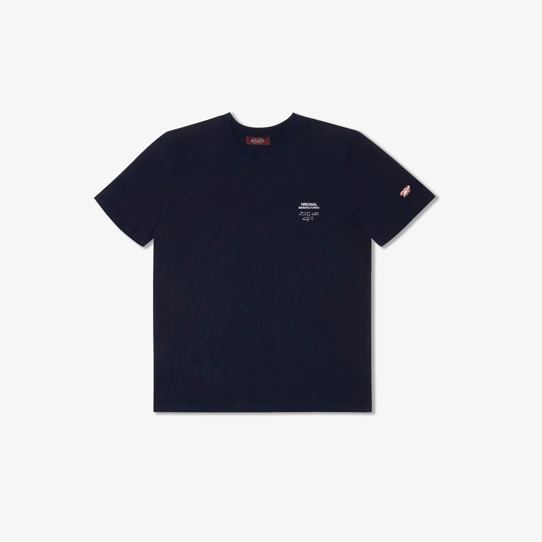 OM Stamp Tee - Navy