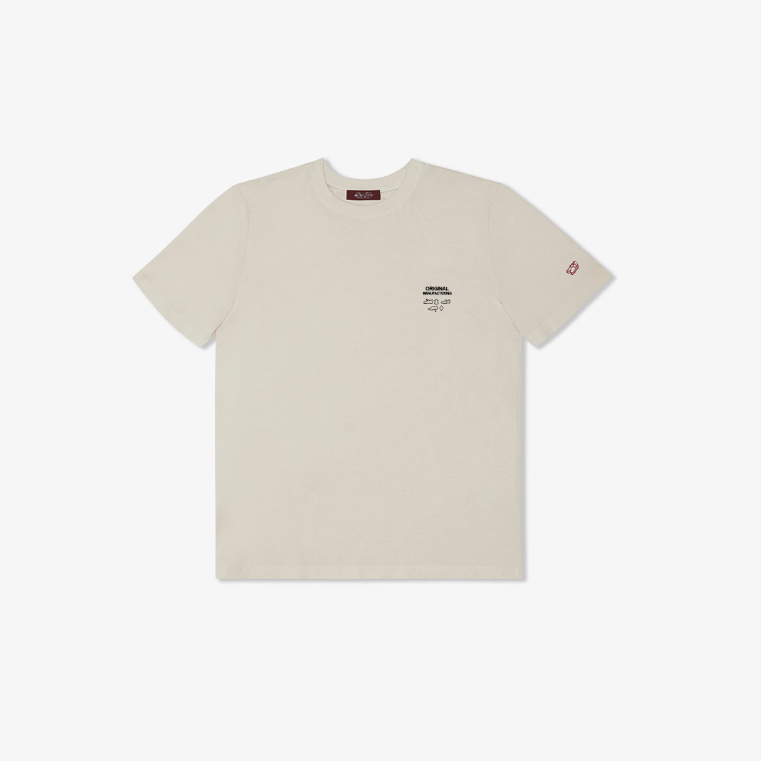 OM Stamp Tee - Vintage White