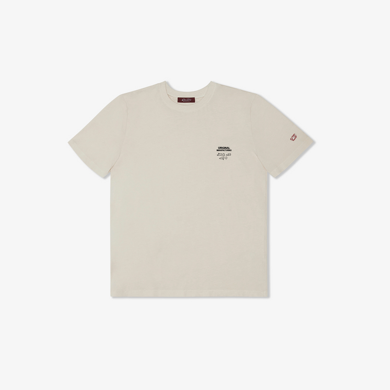 OM Stamp Tee - Vintage White