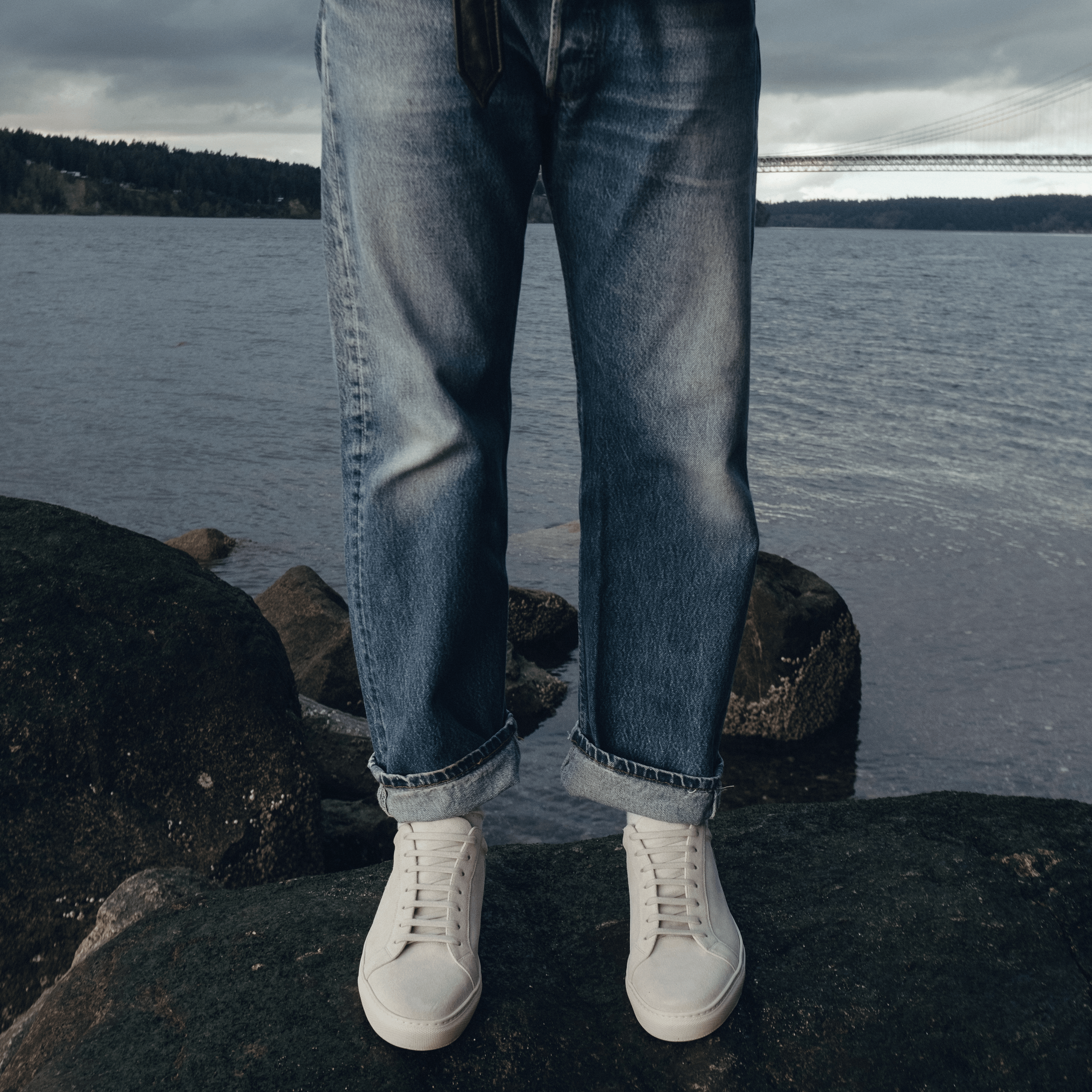 Men's Off White Suede Sardegna Sneaker II - 2nd