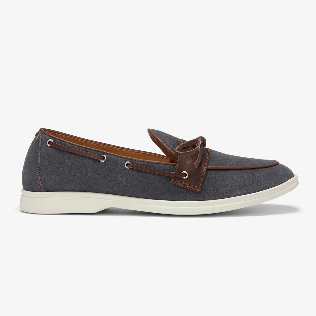 Women's Blue Suede Barca Yacht Loafer