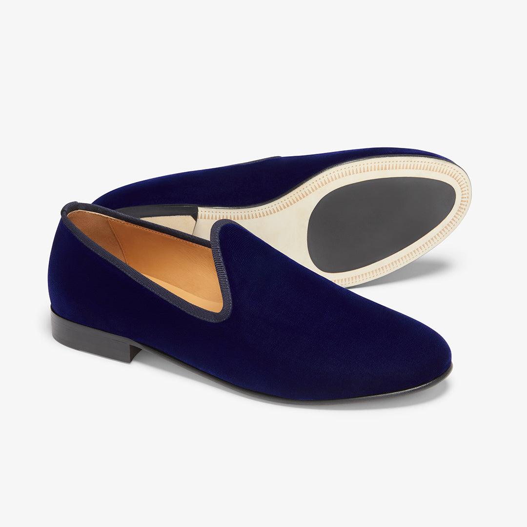 Men's Blue Velvet Slipper II