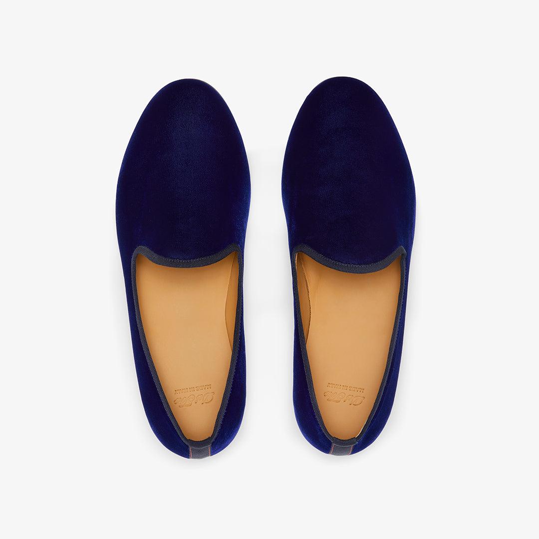 Men's Blue Velvet Slipper II