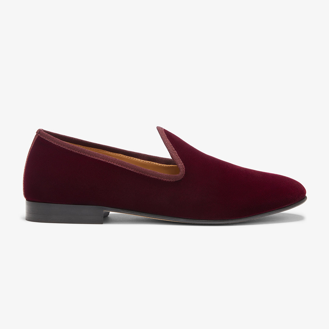 Men's Oxblood Velvet Slipper II