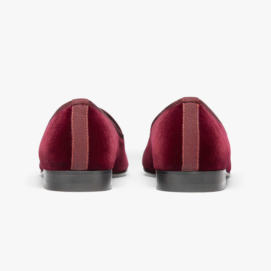 Men's Oxblood Velvet Slipper II