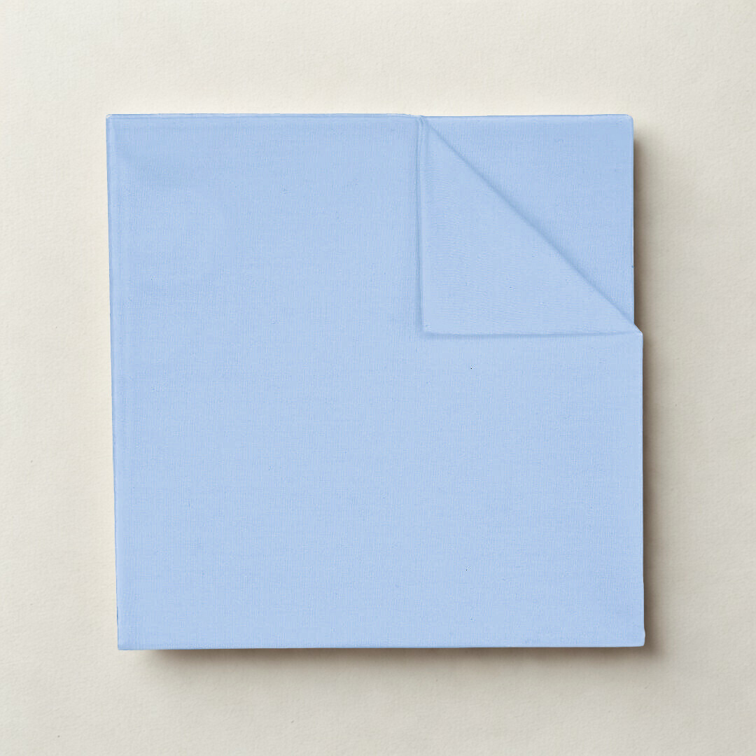 Light Blue Cotton Pocket Square