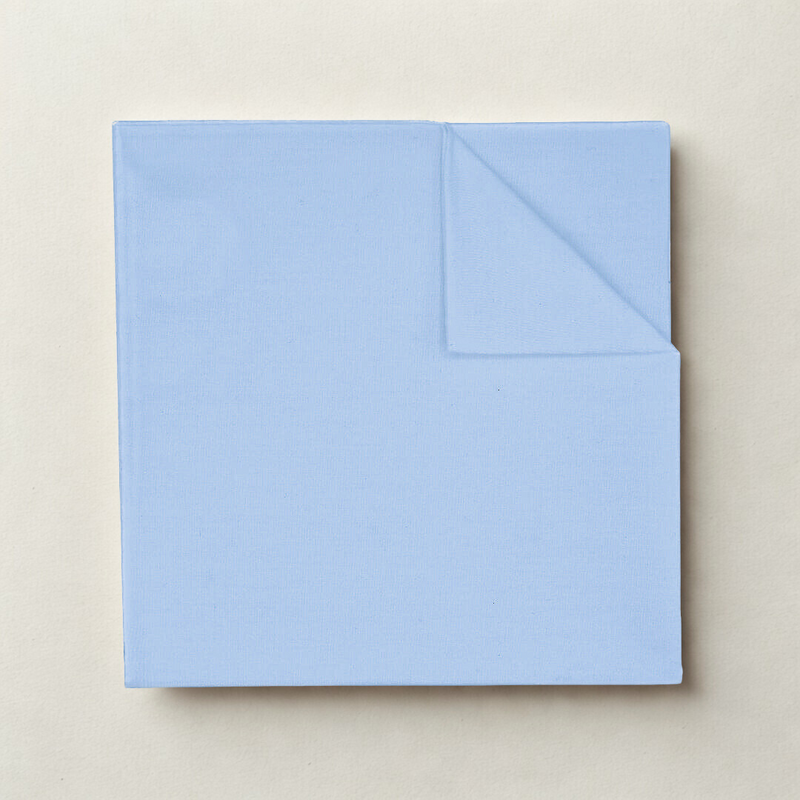 Light Blue Cotton Pocket Square