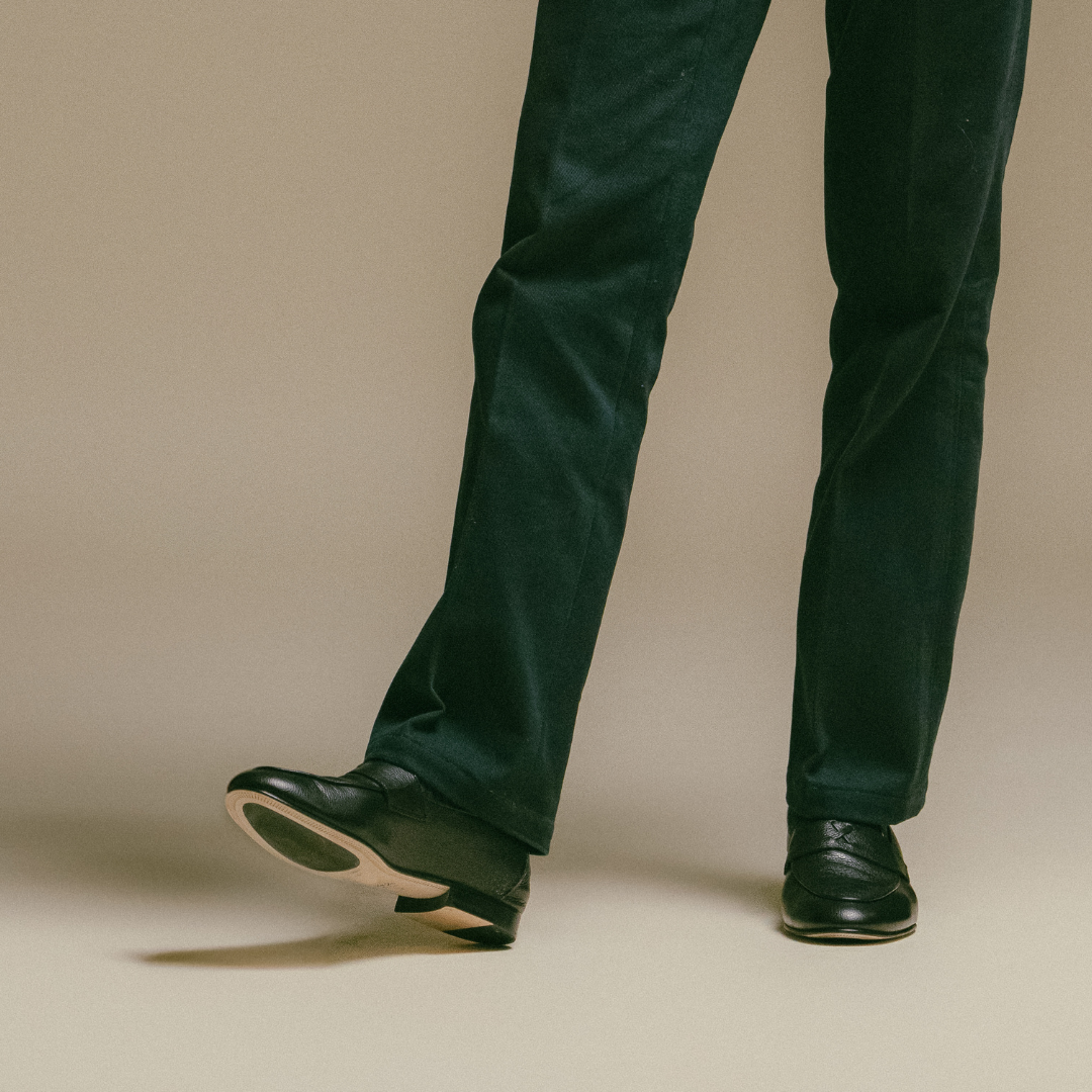 Men's Black Smooth Calf Leather Centesimo