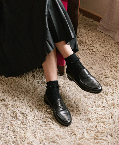 Men's Black Leather Milano Loafer – Del Toro Shoes