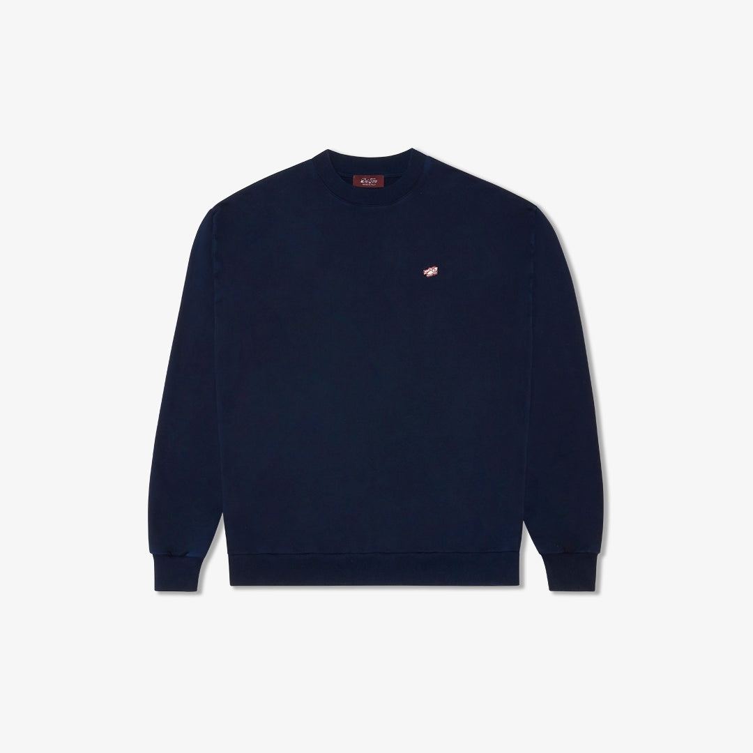 Retro Gym Crewneck Sweatshirt - Navy