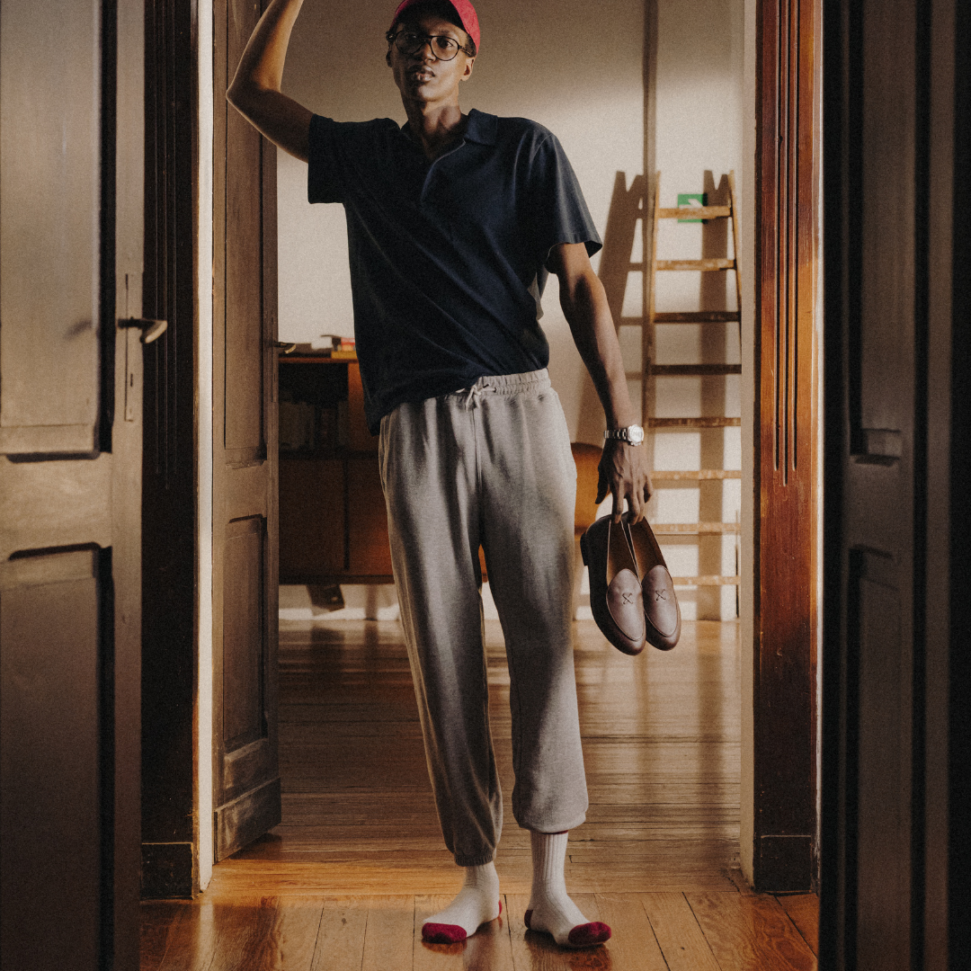 Men's Retro Gym Sweatpants - Heather Grey