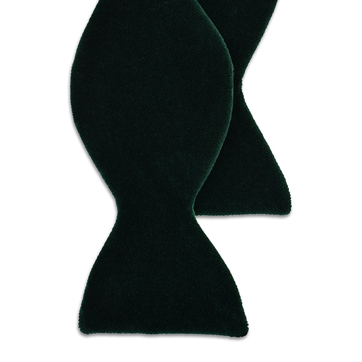 Classic Large Green Velvet Bow Tie by Shawn Christopher