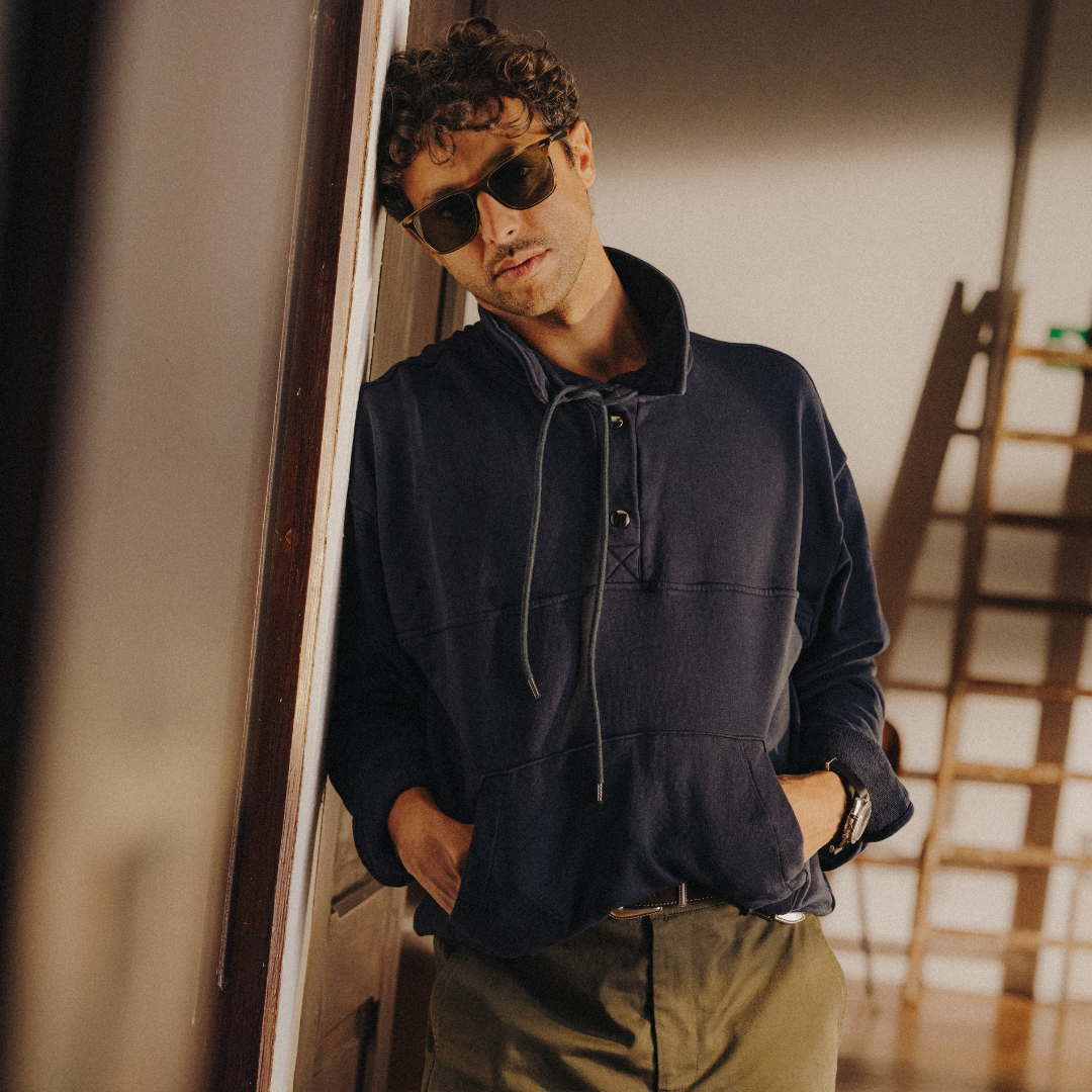 Men's Sailor Sweatshirt - Navy