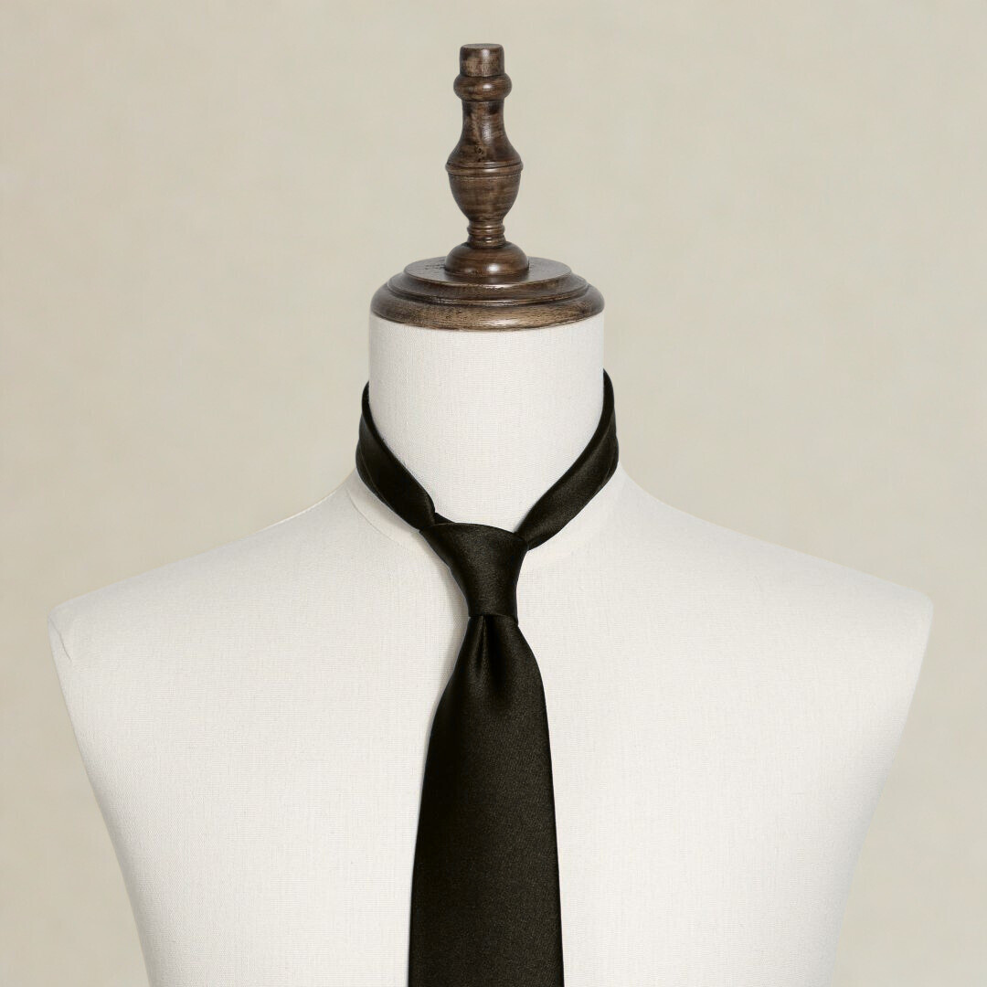 Classic Satin Tie - Black