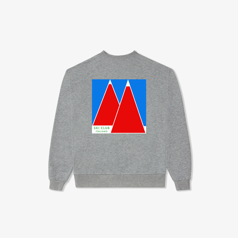 Ski Club Italiano Sweatshirt - Heather Grey