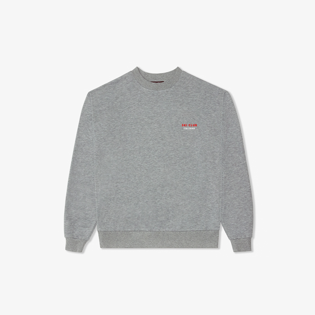 Ski Club Italiano Sweatshirt - Heather Grey