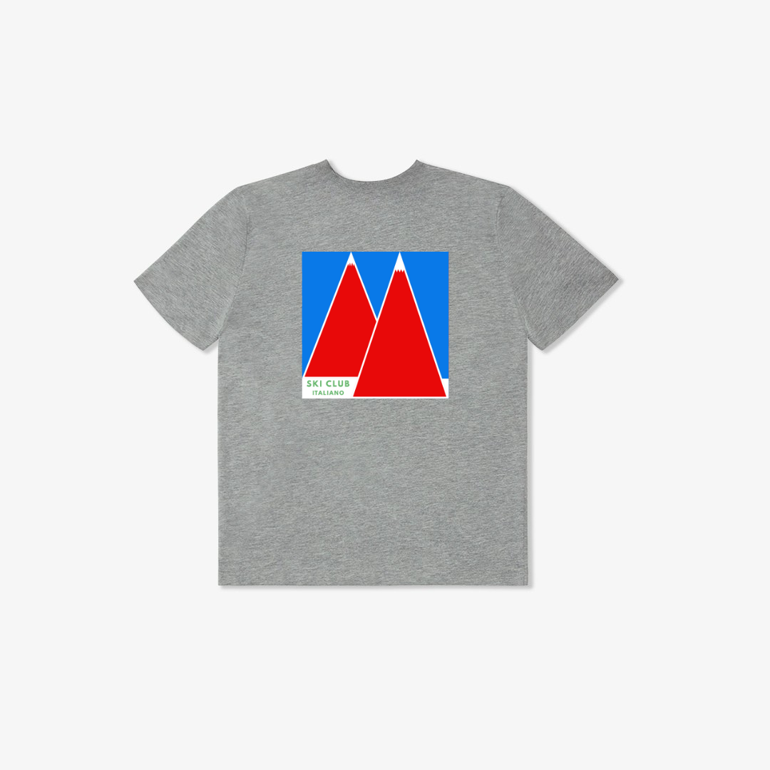 Ski Club Italiano Tee - Heather Grey