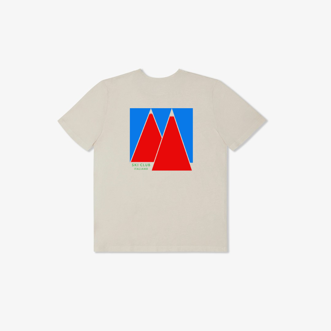 Ski Club Italiano Tee - Vintage White