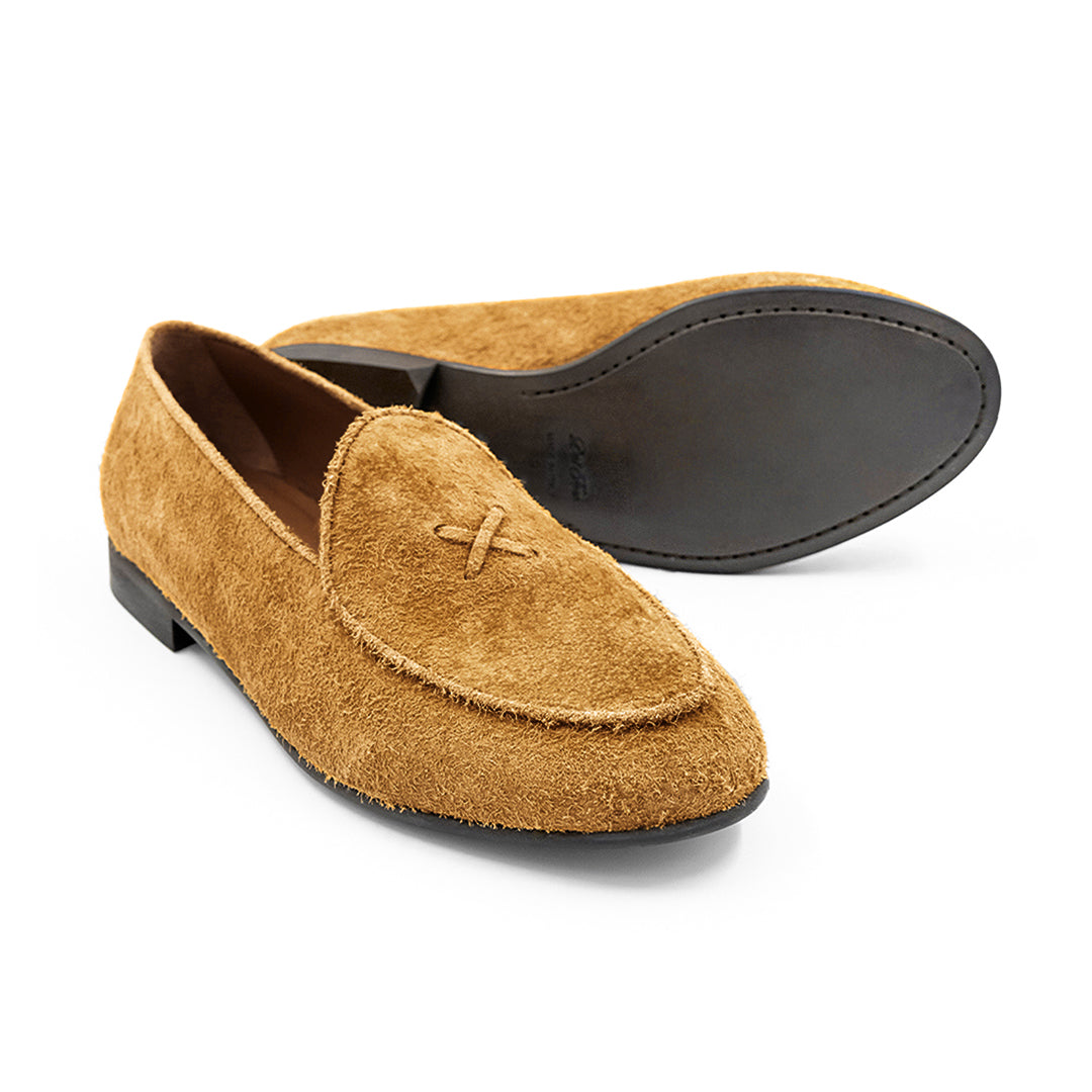 Men's Tan Roughed Out Suede Milano Loafer