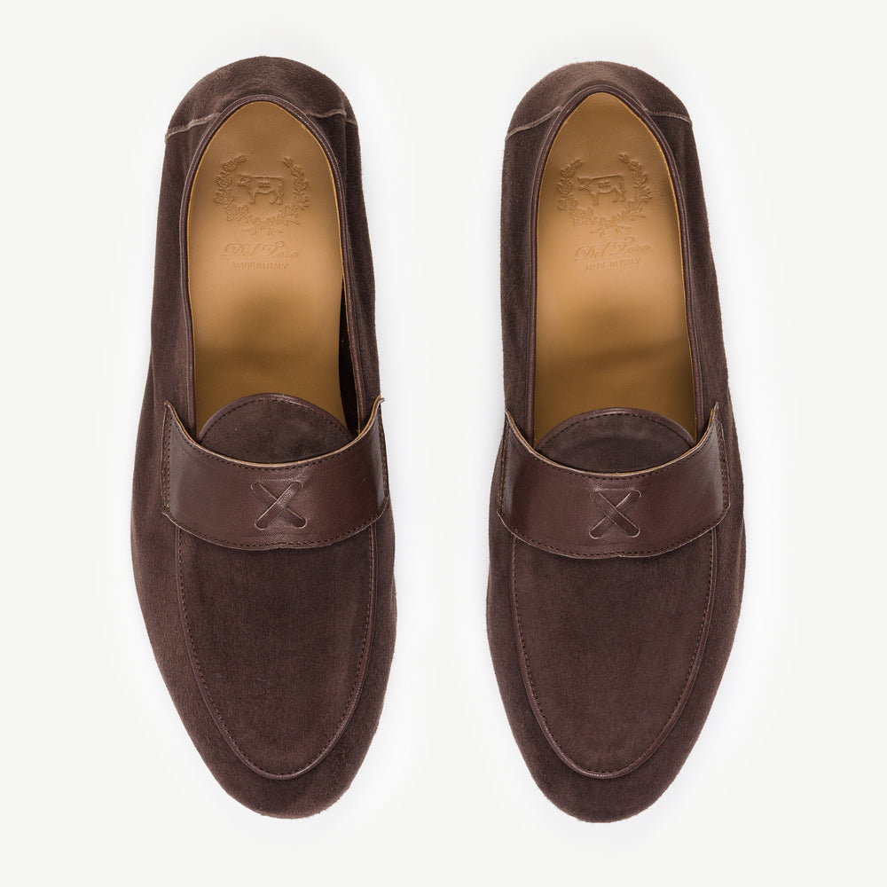 Louis Vuitton Brown Suede Saint Germain Slip On Loafers Size 43 Louis  Vuitton
