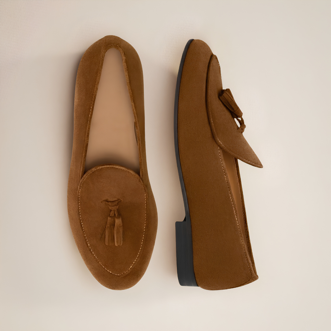 Men's Chestnut Suede Tassel Loafer