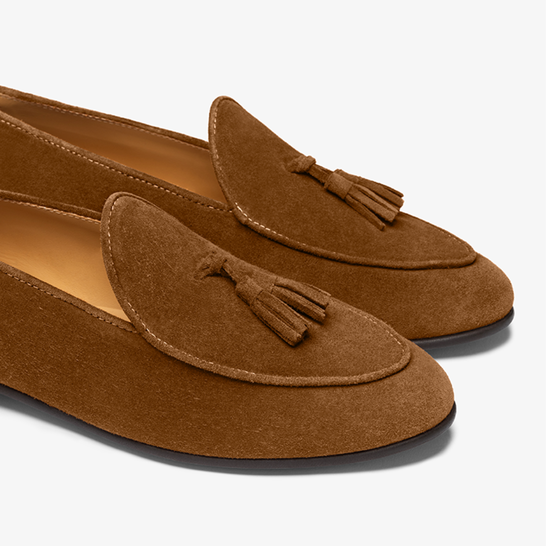 Men's Chestnut Suede Tassel Loafer