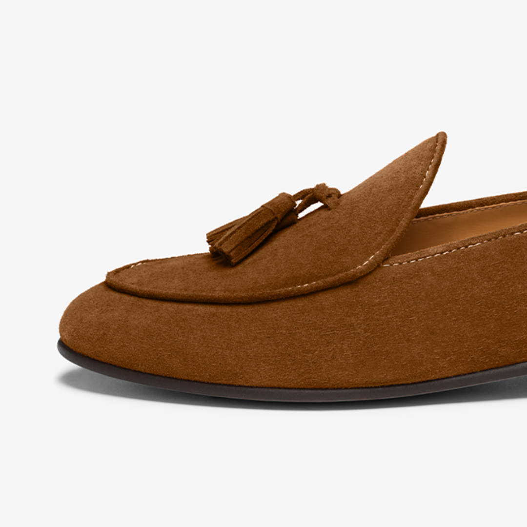 Men's Chestnut Suede Tassel Loafer