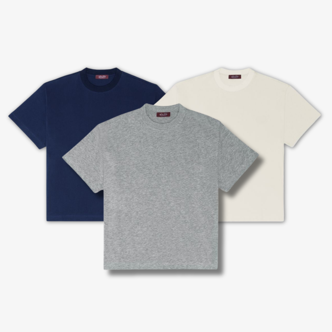 Men's Tonal Embroidered Tee Bundle
