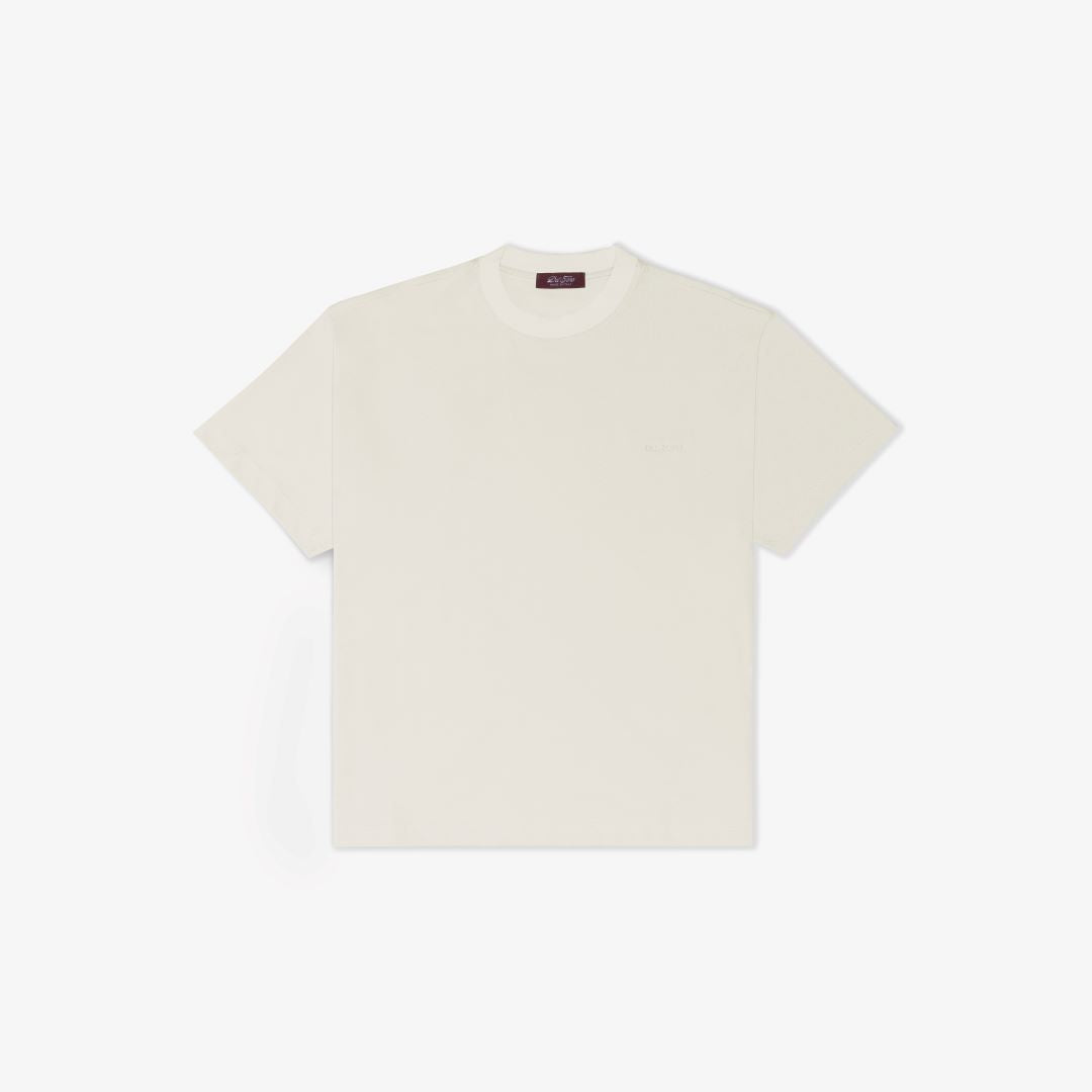 Women's Tonal Embroidered Tee - Vintage White