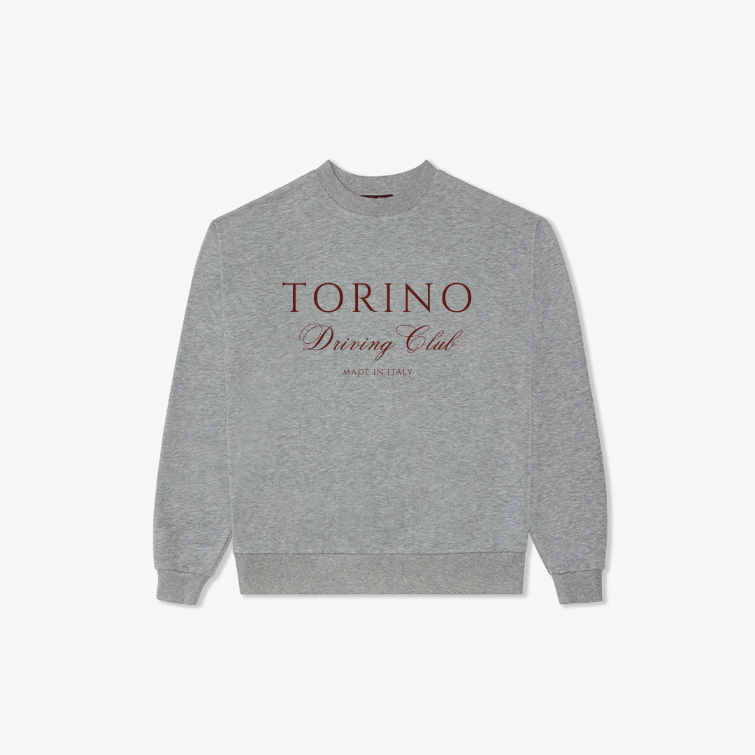 Torino Driving Club Sweatshirt - Heather Grey