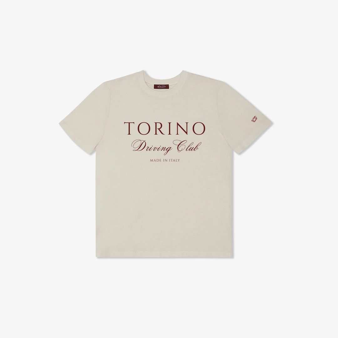 Torino Driving Club Tee - Vintage White