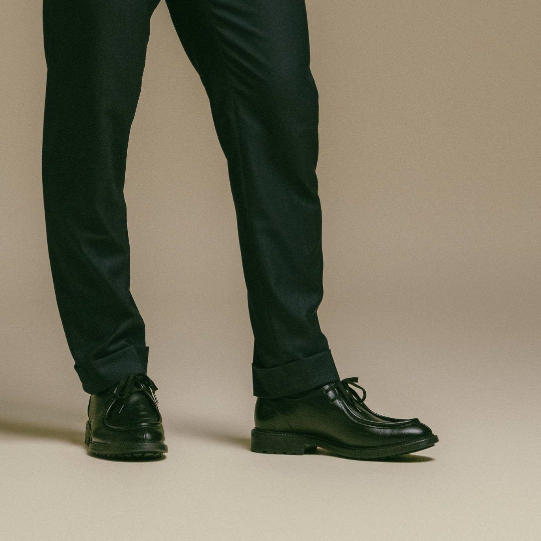 Men's Black Leather Tuscan Derby Boot