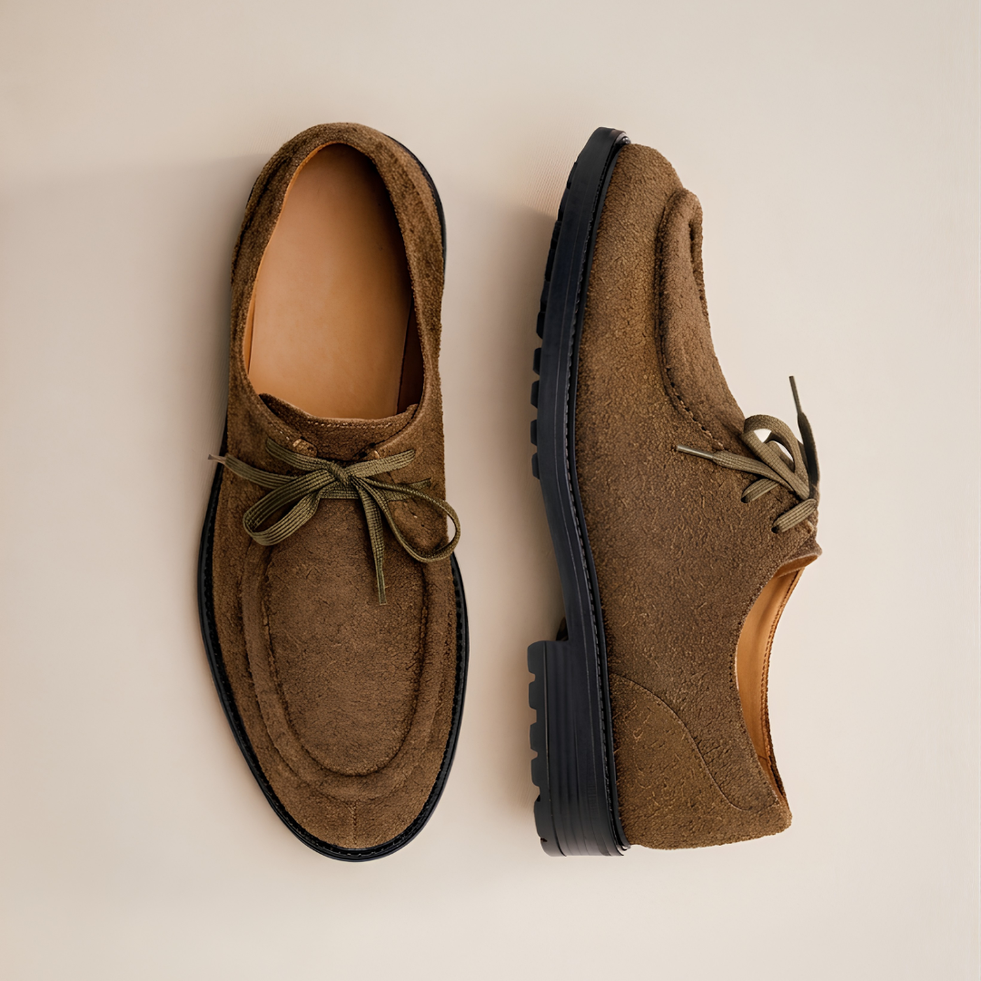 Men's Antelope Textured Suede Tuscan Moc Boot