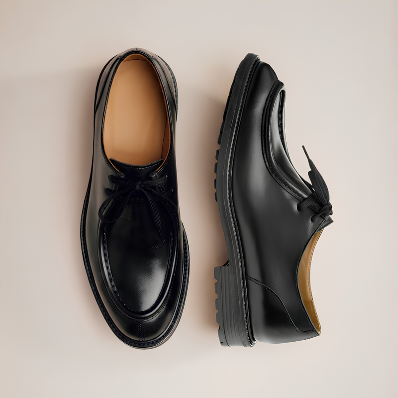 Men's Black Leather Tuscan Moc Boot