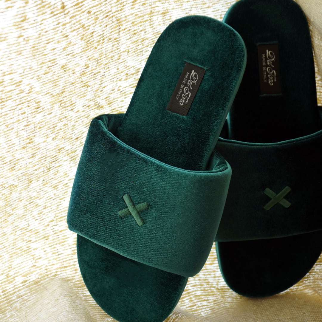 Emerald Velvet House Slide