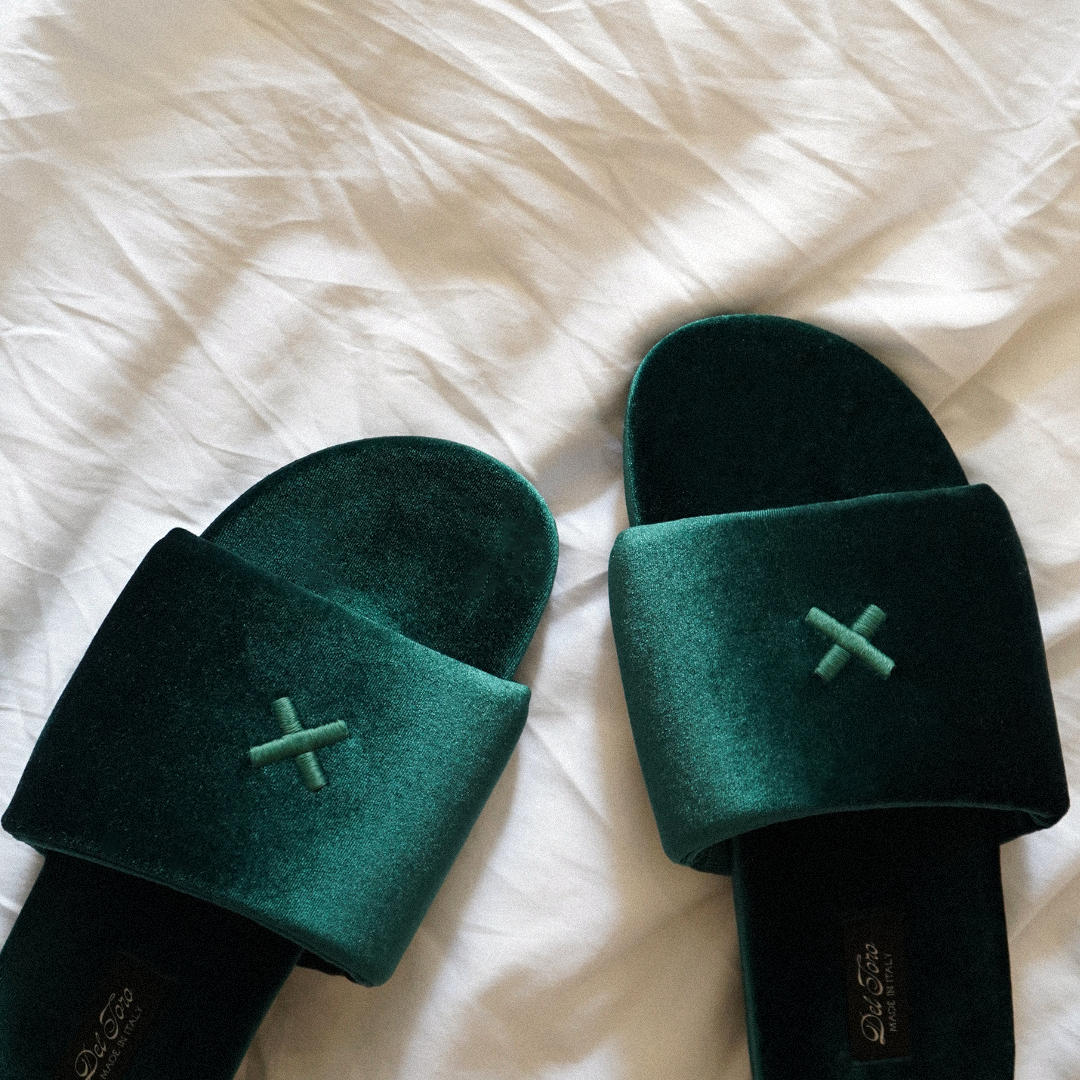 Emerald Velvet House Slide