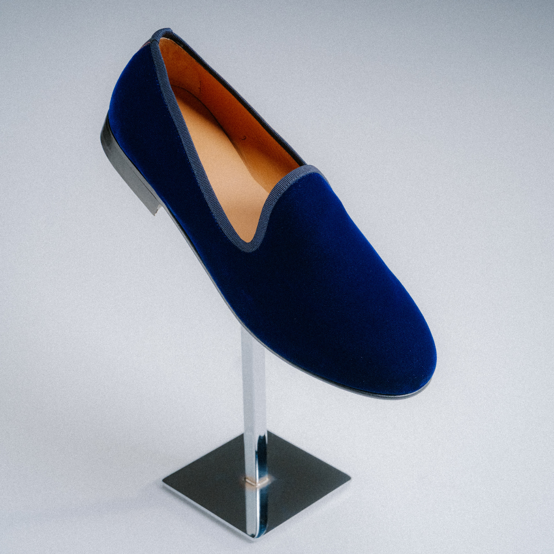 Men's Blue Velvet Slipper II