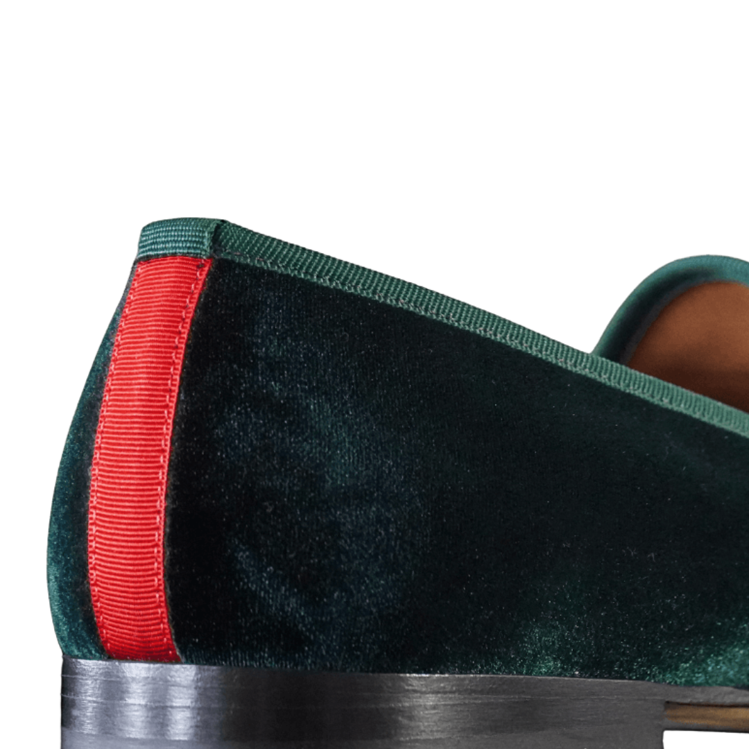 Men's Green Velvet Slipper II