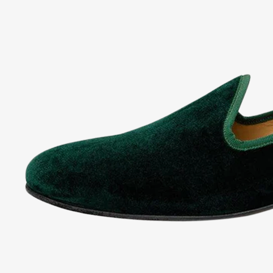 Men's Green Velvet Slipper II