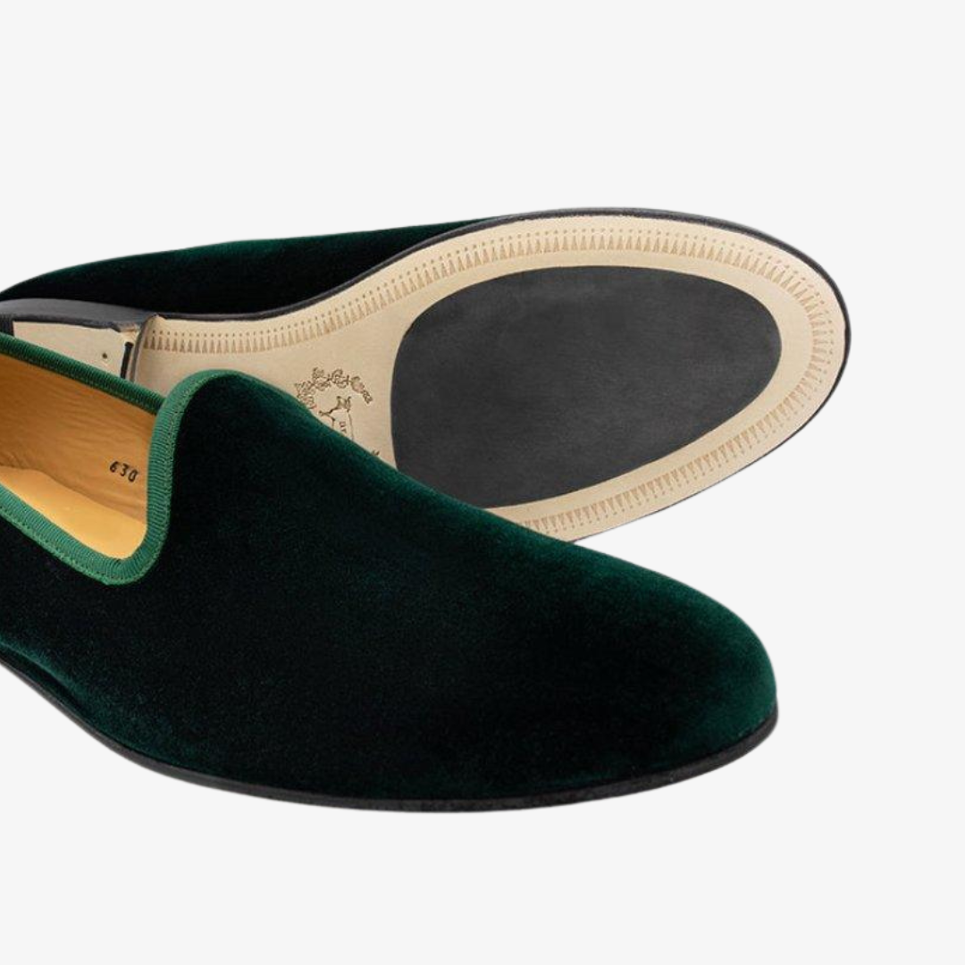 Men's Green Velvet Slipper II