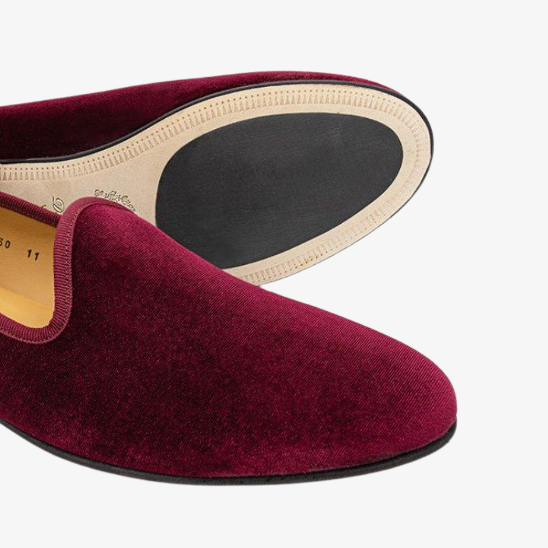 Men's Merlot Velvet Slipper II